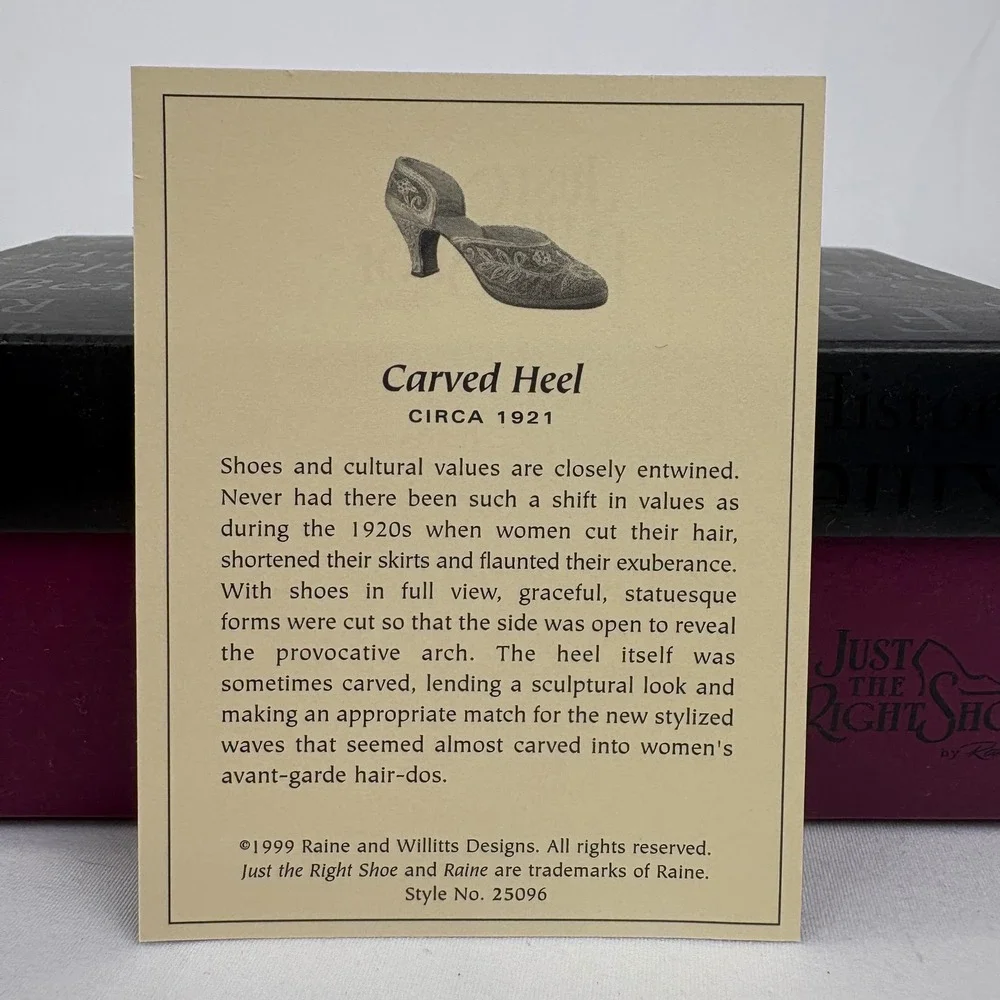 Just The Right Shoe coa box